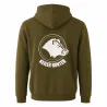 Sweat Hunter kaki 50% coton - Confort outdoor