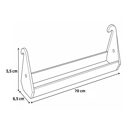Mangeoire cage RIVER 70 cm pour volailles