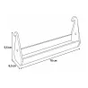 Mangeoire cage RIVER 70 cm pour volailles