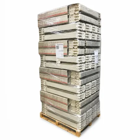 Palette 32 lots de 124 boîtes à œufs 2x6 en carton gris