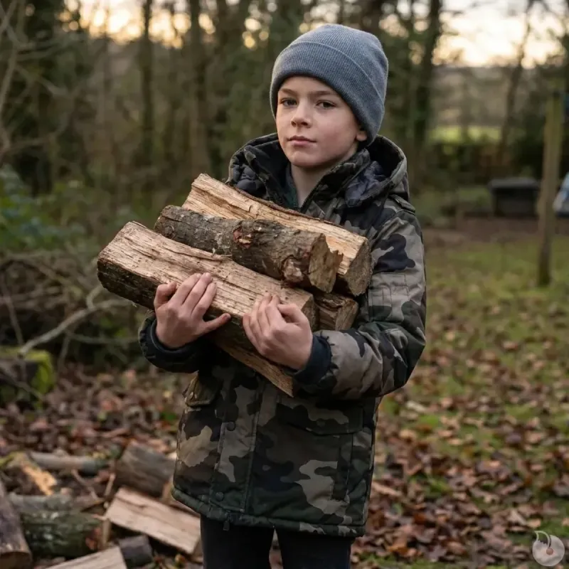 Parka enfant matelassée camo 6-16 ans 4 poches déperlante