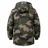 Parka enfant matelassée camo 6-16 ans 4 poches déperlante