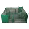 Piège à fauves 4 entrées 1,35m x 1,35m x 0,45m