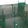 Piège à fauves 4 entrées 1,35m x 1,35m x 0,45m