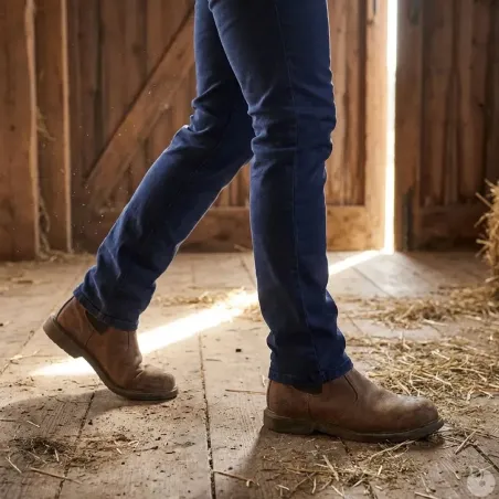 Jeans femme confort stretch bleu foncé - Tailles 38 à 54