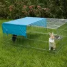 Cage spacieuse à pâturer avec ombrage intégré