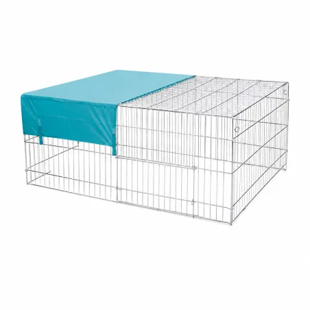 Cage spacieuse à pâturer avec ombrage intégré