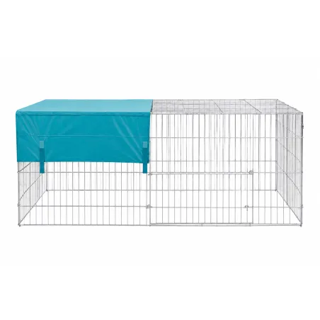Cage spacieuse à pâturer avec ombrage intégré