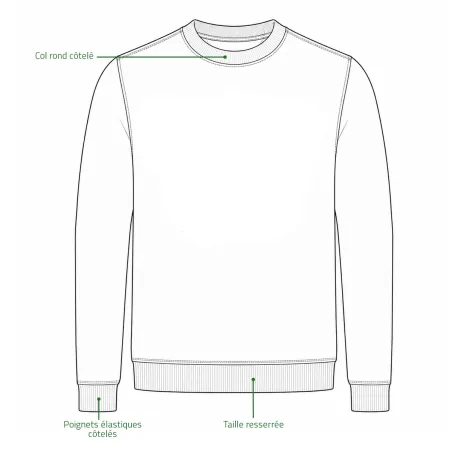 Sweat Homme Redstone Crew Neck Kaki - Winchester®