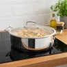 Faitout inox 28cm Lacor - Cuisson tous feux et four