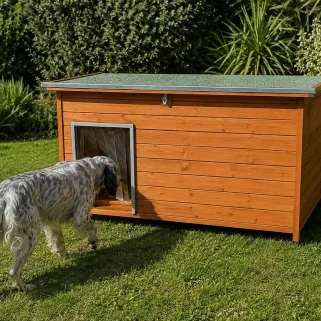 Niche XL en épicéa 3 couches haute isolation pour chien