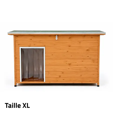 Niche XL en épicéa 3 couches haute isolation pour chien