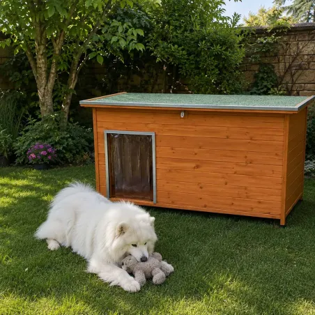 Niche XL en épicéa 3 couches haute isolation pour chien