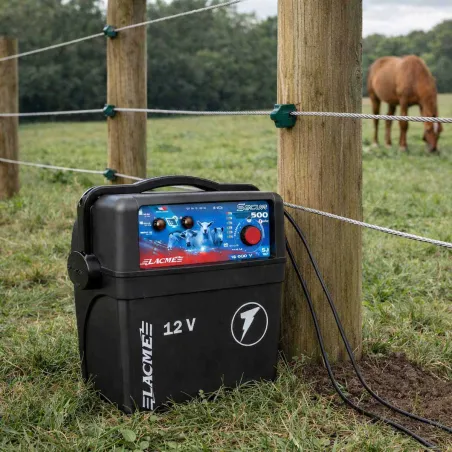 Électrificateur Secur 500 5J - Autonome 12V 15kV - LACME