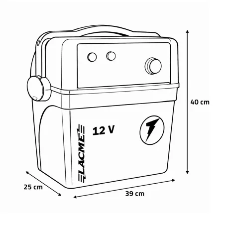 Électrificateur Secur 500 5J - Autonome 12V 15kV - LACME