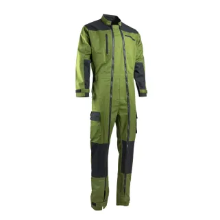 Combinaison travail Trident bicolore vert/noir