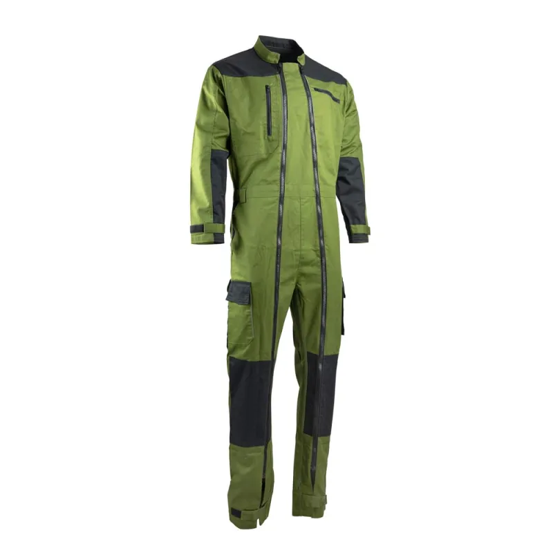 Combinaison travail Trident bicolore vert/noir