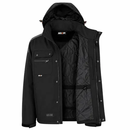 Parka Persia Herock® Homme - Noir, résistante et polyvalente