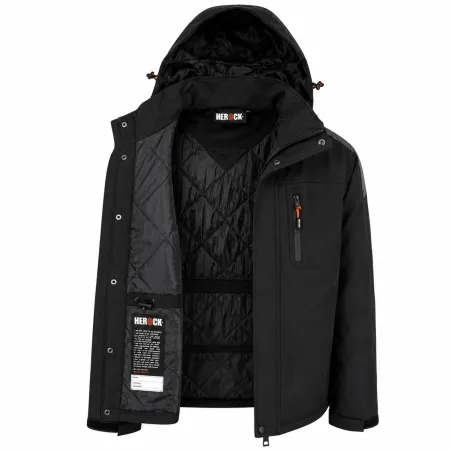Parka Persia Herock® Homme - Noir, résistante et polyvalente
