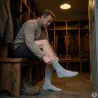 Lot 3 paires chaussettes hautes chasse - Marron/Gris/Bleu