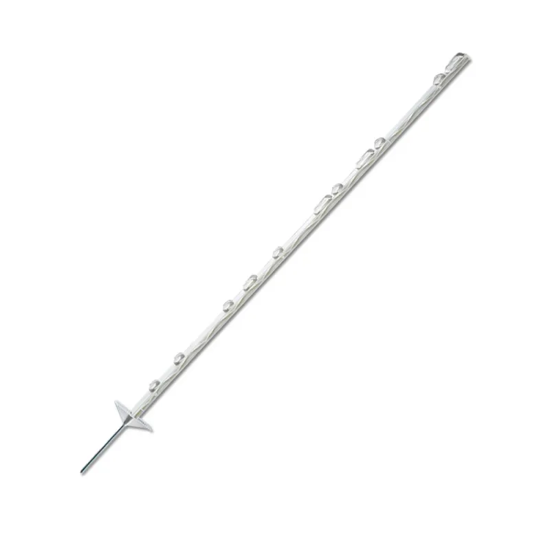 5 piquets euro 1,05m pour clôture électrique