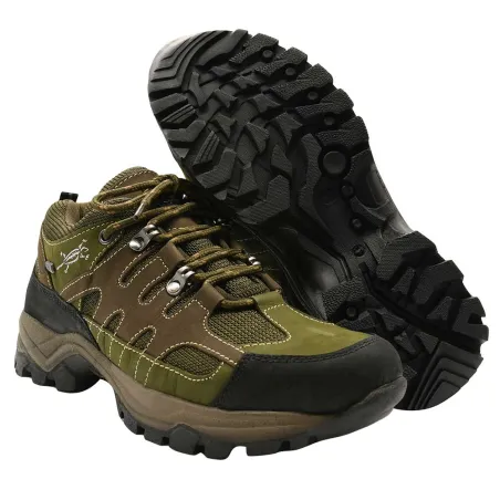 Chaussures Mir Ayoka® toile/cuir marron-kaki 40-46