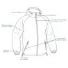 Veste imperméable Lightshell kaki pour extérieur