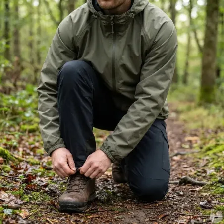 Veste imperméable Lightshell kaki pour extérieur