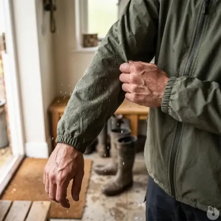 Veste imperméable Lightshell kaki pour extérieur