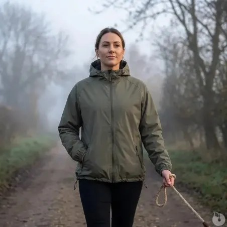 Veste imperméable Lightshell kaki pour extérieur