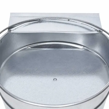 Abreuvoir galvanisé pour poules - Seau métal 7,5L