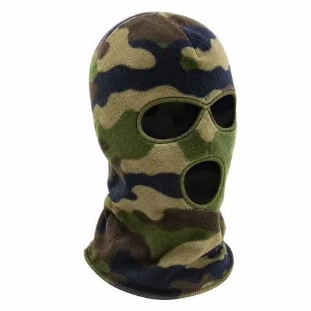 Cagoule polaire camo CE chaude et discrète pour chasse