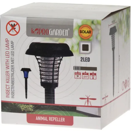 Lampe solaire LED anti-moustiques - Blanc - 6 à 8h d'autonomie