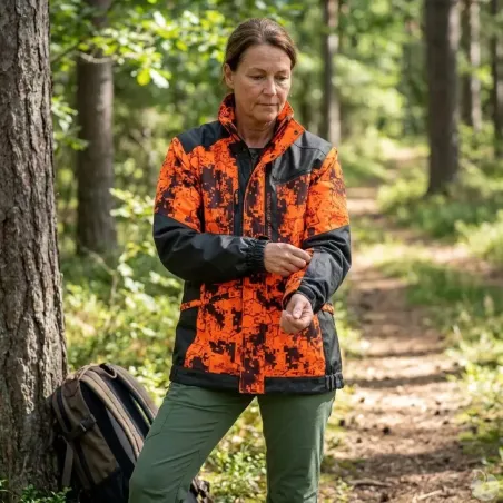 Veste traque femme Spirit digicamo orange XS-2XL