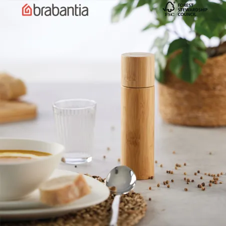 Moulin à épices Brabantia en bambou 18 cm