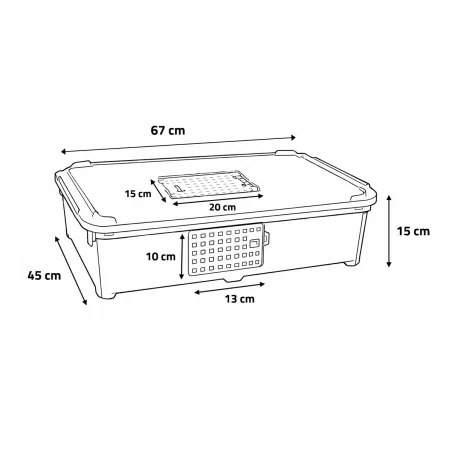 Cage transport volailles 67x45x15 cm - Confort & Sécurité