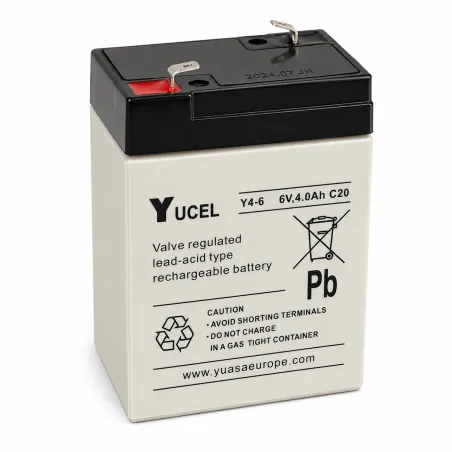 Pile 6V 4Ah rechargeable pour matériel d'élevage et jardin