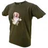 T-shirt kaki épagneul Bartavel® - Scène de chasse
