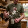 T-shirt kaki épagneul Bartavel® - Scène de chasse