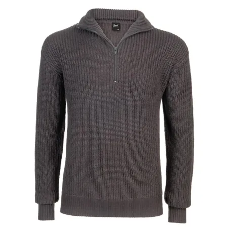 Pull homme Brandit® col camionneur anthracite zippé