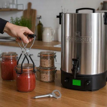 Kit stérilisation 30L + pince et ouvre-bocal pour conserves