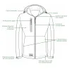 Veste Softshell Trystan Herock® Homme - Noir/Blanc