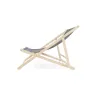 Lot de 2 chiliennes en toile coton gris - Bois de pin