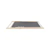 Lot de 2 chiliennes en toile coton gris - Bois de pin