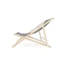 Lot de 2 chiliennes en toile coton gris - Bois de pin