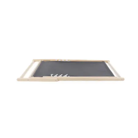 Lot de 2 chiliennes en toile coton gris - Bois de pin