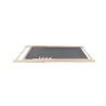 Lot de 2 chiliennes en toile coton gris - Bois de pin
