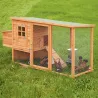 Poulailler bois 2-4 poules avec enclos Avibel 200x75cm