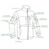 Veste Fighter 8 poches Ripstop noir M-3XL