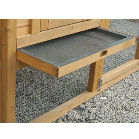 Poulailler bois 2-4 poules avec enclos Avibel 200x75cm